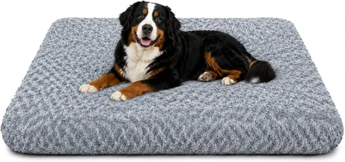 Vista 20 de Cama para perro de tamaño mediano, alfombra lavable de felpa para mascotas Negro