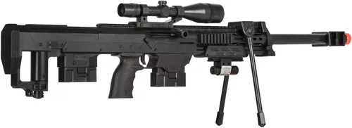 Vista 4 de UKARMS 50 Cal Sniper Rifle Airsoft de resorte y pistola combo set de armas FPS 260