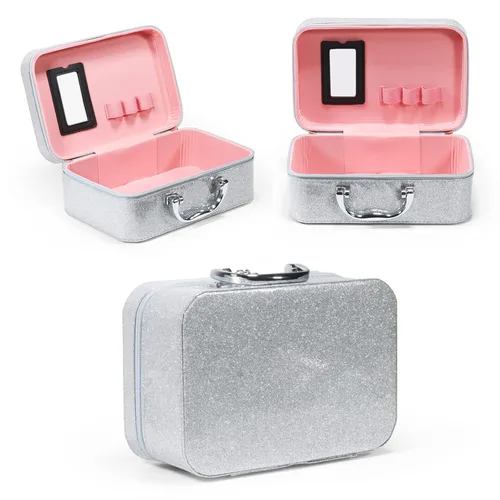 Vista 8 de Pure Vie Juego de maquillaje sorpresa todo en uno para regalo navideño, paquete esencial de iniciación que incluye paleta de sombras de ojos, lápiz