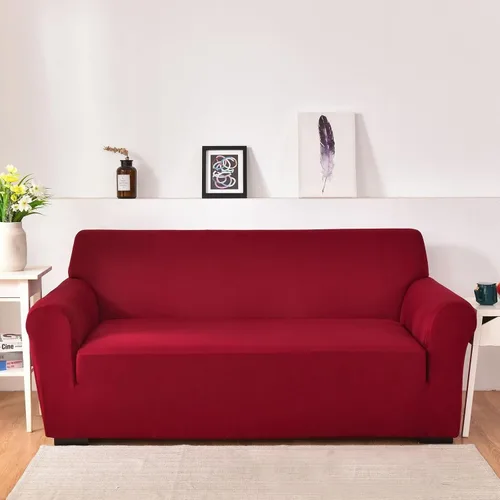 Vista 17 de Konsilsa Funda elástica para sofá de 1/2/3/4 plazas, funda universal para sillón suave, lavable, antideslizante, adecuada para protector de muebles