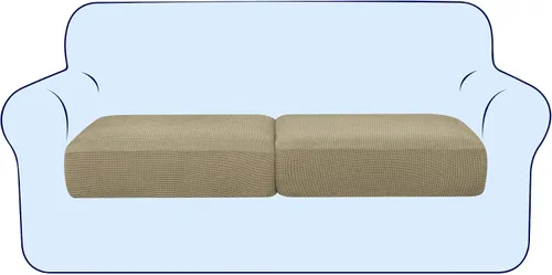 Vista 106 de subrtex Funda de Cojín Elástica Suave para Asiento de Sofá Funda Deslizable de Spandex para Silla y Sofá Adecuada para 1-2-3 Plazas Reemplazo