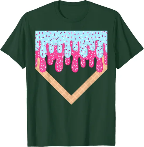 Vista 72 de Baseball Drip Boys Home Plate Ice Cream Sport Players & Fans Camiseta