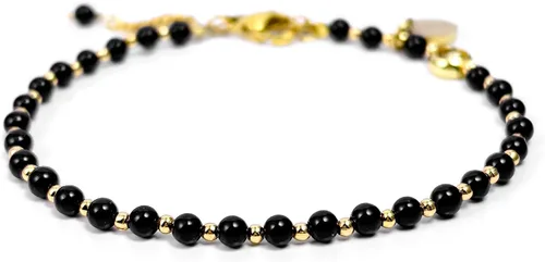 Vista 10 de Morchic 3mm Natural Gemstone Beaded Bracelet for Women, Dainty Tiny Charm Jewelry, Adjustable 7.1-8.6" Ideal Birthday Holiday Gift