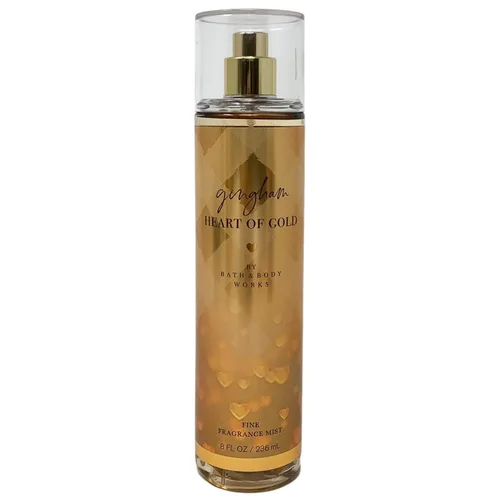 Vista 2 de Gingham Heart of Gold - Juego de 4 unidades de regalo de fragancia fina, crema corporal de hidratación definitiva, gel de ducha de aloe + vitamina