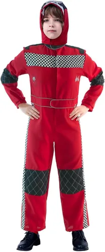 Vista 5 de KalcyKizz Disfraz de corredor para niños, rojo