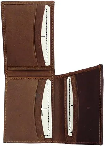 Vista 4 de STS Ranchwear Foreman - Cartera triple para hombre piel marrón envejecida talla única