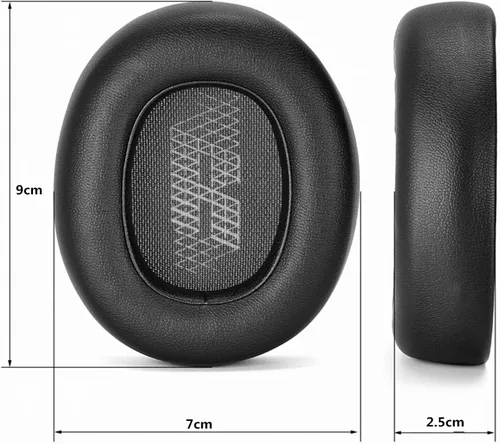 Vista 2 de Almohadillas de repuesto E65BT, almohadillas de cuero suave, compatibles con JBL E65BTNC Live 650BTNC LIVE660btnc, accesorio de piezas de reparación