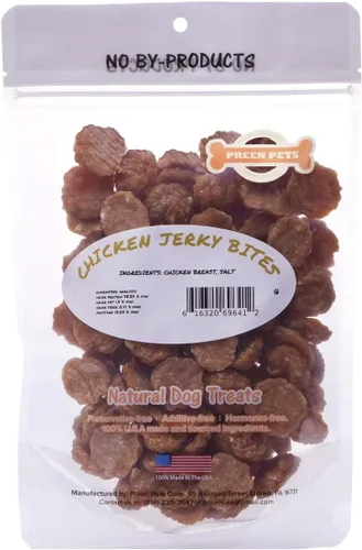 Vista 3 de Preen Pets Bocaditos de carne seca de pollo, 5 por 2 x 2/8 pulgadas