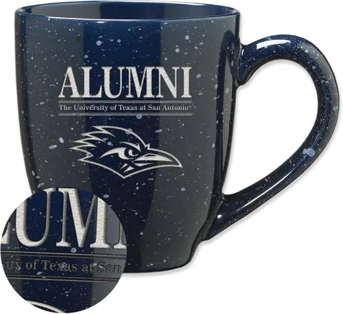 Vista 103 de Rico Industries NCAA Illinois Fighting Illini Alumni - Taza de café de cerámica moteada grabada con láser de 16 onzas