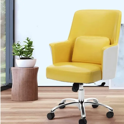 Vista 6 de LIOONS Office Desk Chairs Office Chair Height Adjustable Desk Chair Comfortable Leather Computer Chair Caster Design Computer Chair Executive Chairs