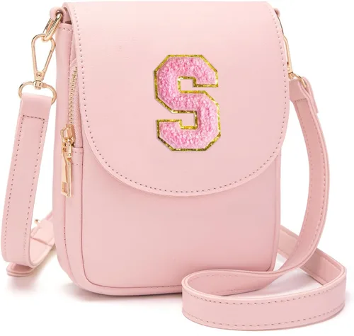 Vista 89 de Viverte Bolso Cruzado para Niñas Adolescentes Pequeñas, Bolso Inicial para Celular, Pequeña Cartera para Niños Pequeños, Bolso de Cuero con Tres
