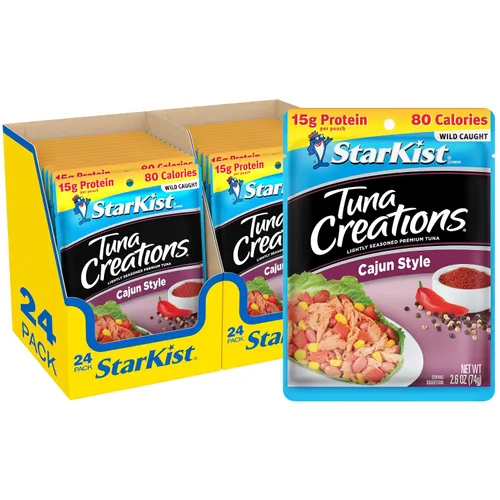 Vista 46 de StarKist Tuna Creations Ginger Sesame - Sabor de jengibre y sésamo para atún 14g Protein Per Serving, Wild Caught, Shelf Stable Seafood, Gluten