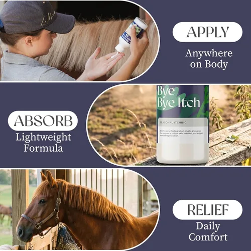 Vista 4 de Hilton Herbs Bye Bye Itch Skin Allergy Loción para Caballos / Perros 16 fl oz