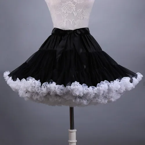 Vista 4 de Colyanda - Falda de tul plisada de 3 capas con tutú de mujer para fiestas o hacer cosplay