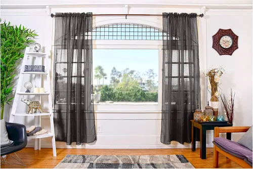 Vista 45 de All American Collection - cortinas Doli transparentes, 2 unidades Blanco