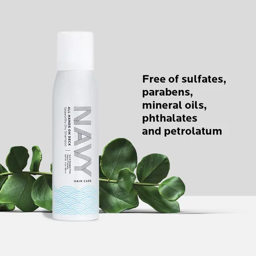Vista 4 de NAVY HAIR CARE Champú en aerosol seco para mujeres y hombres, 3 onzas, voluminizador de tamaño de viaje, para teñido y todo tipo de cabello