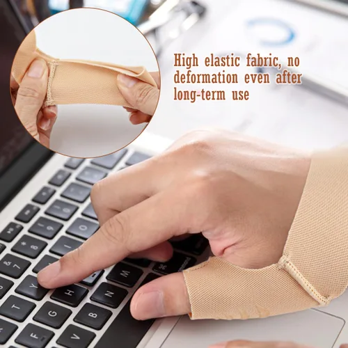 Vista 4 de 2 soportes para pulgar, soporte elástico para pulgar, compresión del pulgar, soporte para el pulgar para dolor en las articulaciones, tendinitis