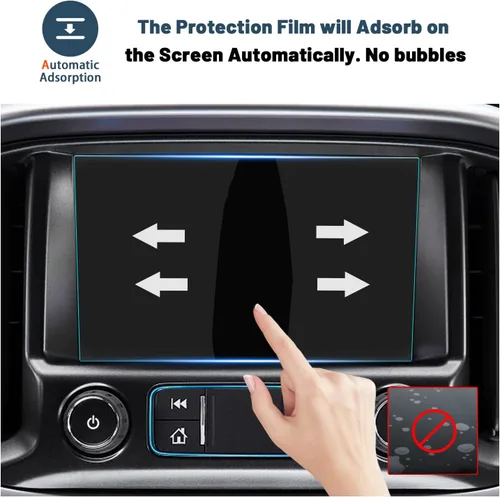 Vista 6 de Ruiya Protector de pantalla para Chevy Colorado/(2015 ~ 2022) GMC Canyon (2015 ~ 2020) GMC Yukon y Chevy Suburban/Tahoe de 8 pulgadas, vidrio