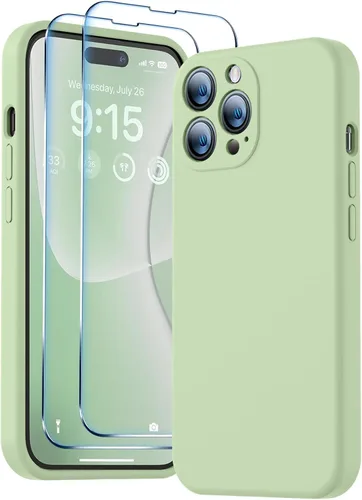 Vista 48 de BossKiss Funda compatible con iPhone 13 Pro, silicona de alta calidad mejorada [protección de cámara] [2 protectores de pantalla]