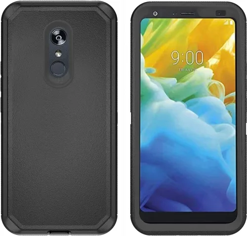 Vista 2 de Asuwish Funda de teléfono para LG Stylo 4, funda híbrida resistente a prueba de golpes, de cuerpo completo, accesorios móviles de alta resistencia