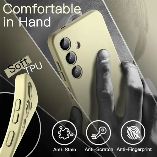 Vista 6 de JETech Funda delgada para Samsung Galaxy S24 5G, protección completa de la lente de la cámara, cubierta protectora de TPU suave y delgada