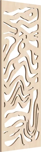 Vista 108 de 9 3/8"W x 24 3/8"H x 1/4"T Northfield Decorativos Paneles de Pared de Madera Calado, Abedul