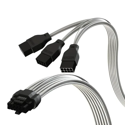 Vista 10 de LINKUP 12VHPWR Cable de extensión de alimentación GPU 15.7 in Negro