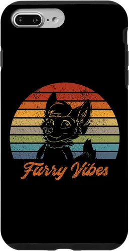 Vista 12 de iPhone 13 Pro Max Retro Furry Fandom Furry Vibes - Lindo estuche de traje OwO