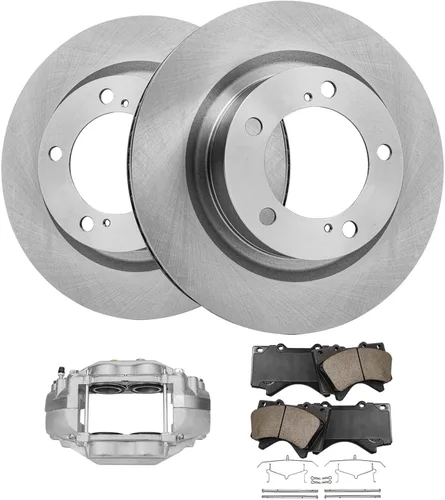 Vista 36 de Detroit Axle - Rotores de freno para Jeep Compass 2015-2022 Renegade 2016-2022 Fiat 500X 2016-2022, 2018, 2019, 2020, 2021. Reemplazo de rotores