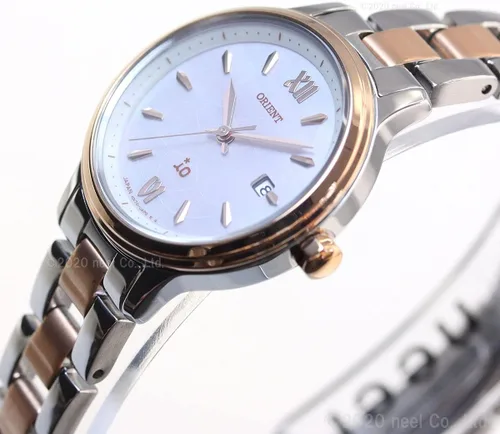 Vista 9 de Orient RN-WG0415A iO Ladies Metal Natural & Plain Solar Reloj Enviado desde Japón, Moderno