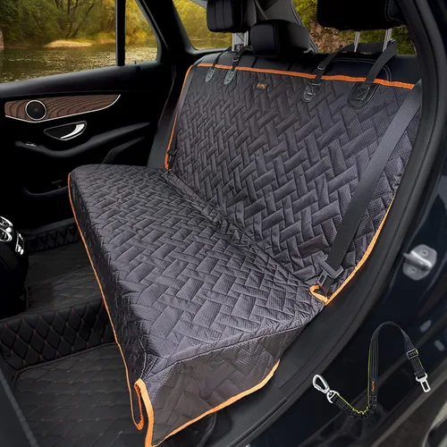 Vista 10 de Funda de asiento trasero resistente para camión, 100% impermeable y sin olor, protector de asiento de perro para F150 F250 Chevy Silverado Ram