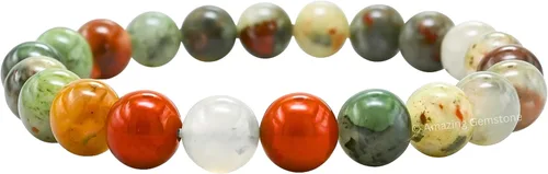 Vista 125 de Amazing Gemstone Crystal Bracelet for Women Men's Gifts - Protection Healing Crystal Bracelet - 8mm Gemstone Beaded Stretchable Bracelet Pulseras