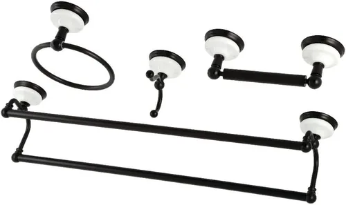 Vista 6 de Kingston Brass BAK1113478BB - Juego de accesorios de baño victorianos, latón cepillado 24 x 5.81 x 5.06 Cobrizo cepillado