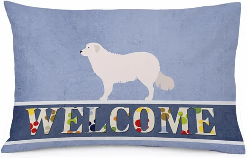 Vista 148 de Caroline's Treasures BB8334PILLOWCASE AIDI Atlas Mountain Dog - Funda de almohada estándar, color azul, ligera, súper suave, de fácil cuidado