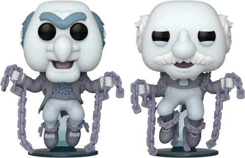 Vista 2 de Funko Pop! Películas: The Muppet Christmas Carol - Statler y Waldorf como The Marley Brothers, paquete de 2