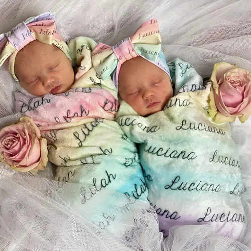Vista 13 de Manta con nombre personalizada para bebé, niño, niña y niños. Manta con nombre personalizado del nombre del bebé. Manta con nombre personalizada
