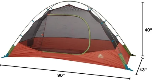 Vista 7 de Tiendas Kelty Kelty Discovery Trail - Tienda de campaña para mochileros, ligera y fácil de montar, refugio para mochileros con 2 postes de aluminio