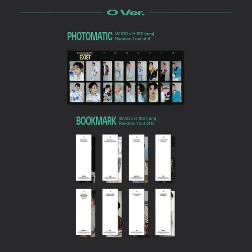 Vista 5 de EXO - 7th Album [EXIST] (Photo Book Ver. - O Ver.) Cover + Photo Book + Photomatic + Bookmark + Post Card + CD-R + Photo Card + Poster + 4 Extra