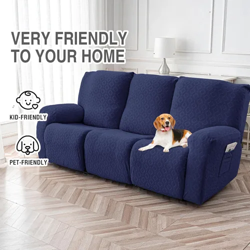 Vista 183 de Gennia Funda Impermeable para Silla Reclinable, Fundas Elásticas para Sofá Reclinable con Bolsillos, Fundas Lavables para Silla Reclinable Lazy Boy
