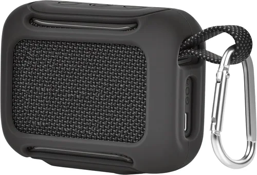 Vista 17 de Funda rígida de transporte para altavoz Bluetooth JBL Go 5/Go 4/Go 3, bolsa de almacenamiento de viaje con forro suave, bolsillo de malla, correa