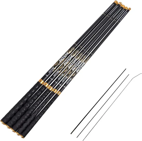 Vista 11 de Goture/ Kit de caña de pescar telescópica Tenkara/ Caña de pescar ultraligera para viajes, caña de pescar plegable portátil para bass y crappie