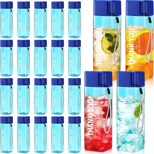 Vista 10 de Maxdot - 24 botellas de agua reutilizables de agradecimiento a granel, 17