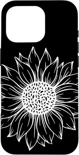 Vista 20 de iPhone 16 Cute and Beautiful White Flower of Sunflower Case