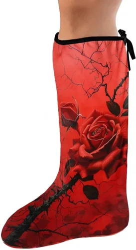 Vista 19 de Funda de fundición de pierna verde para pie de gato negro, funda decorativa para patas, regalo del día de San Patricio, debajo de la rodilla, manga