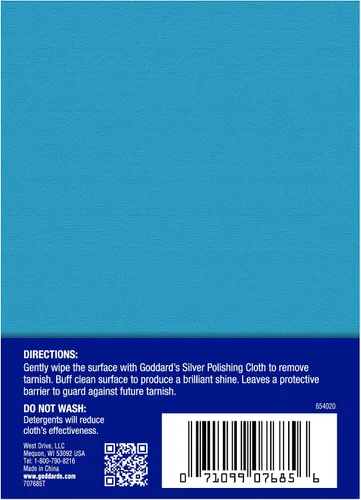 Vista 2 de Goddard And Sons 707684 Paño para cuidado de plata, _, 1 For Plated or Sterling Silver, Gold, Jewelry & Antiques, Reusable Lint-Free Design
