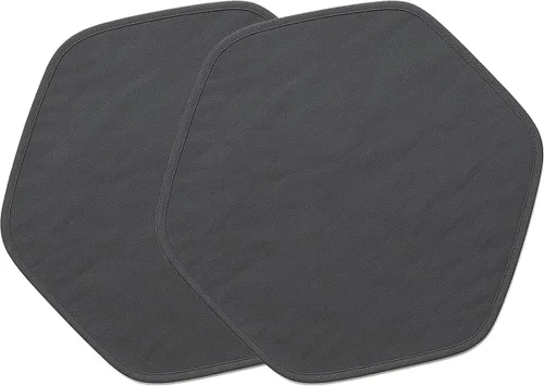 Vista 8 de Amakunft Tapete hexagonal impermeable para corralito de juegos, lavable, apto para corralito de animales pequeños (42.5 x 41 pulgadas), forro