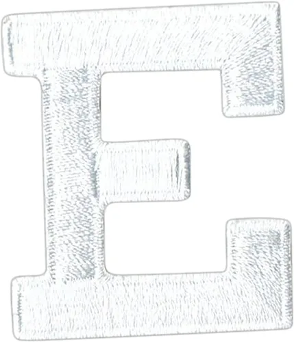 Vista 5 de Letras y números blancos de 1-7/8", parche para planchar, bordado (letra M)