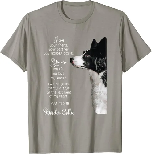 Vista 30 de Funny I Am Your Friend Your Partner Your Border Collie - Camiseta de regalo, Negro, S