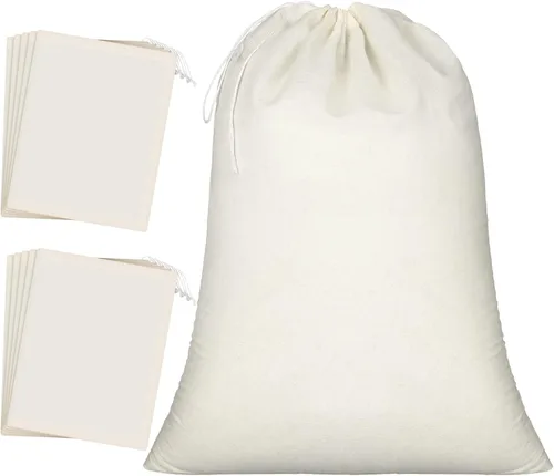 Vista 5 de Pangda - 15 bolsas de muselina de 8 x 10 pulgadas, bolsas de algodón