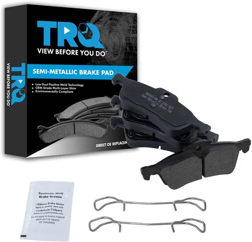 Vista 177 de TRQ Pastillas de freno delanteras semi metálicas compatibles con Ford Expedition 2018-2021 F-150 2018-2020 Lincoln Navigator 2018-2022